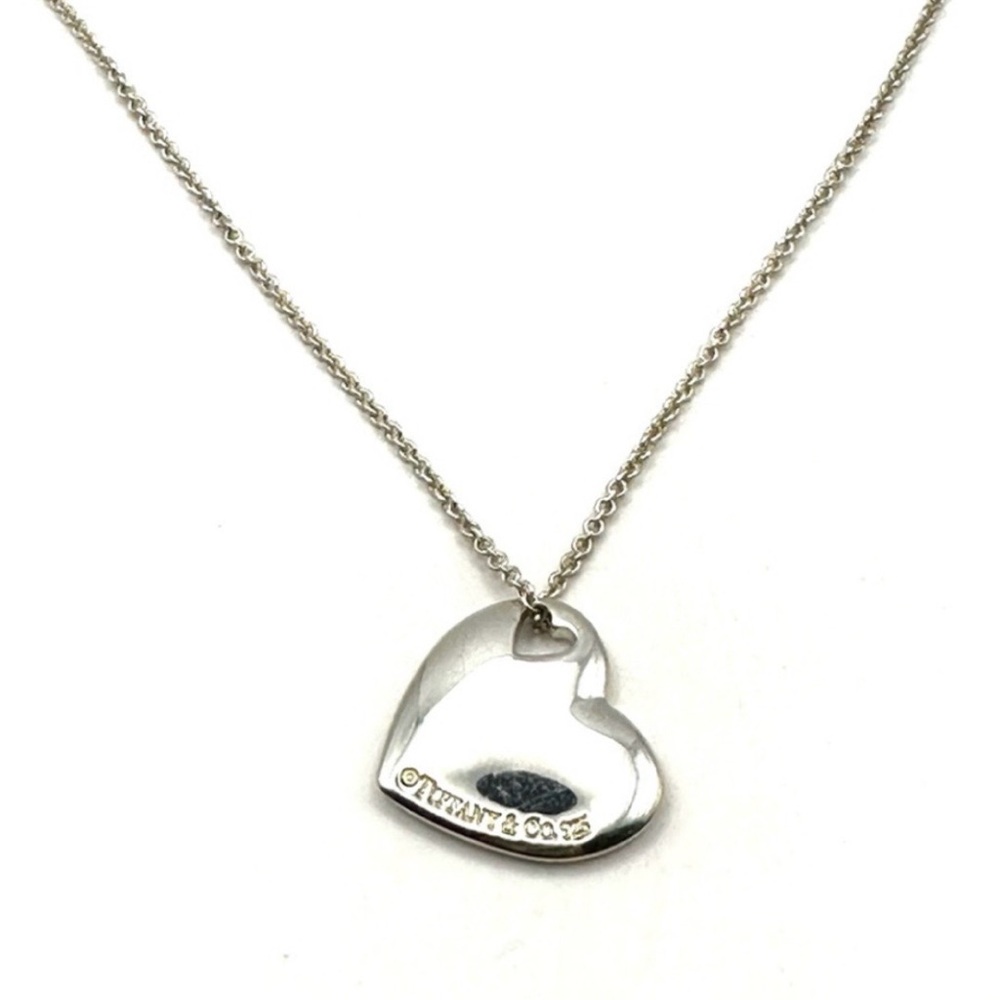 Tiffany & Co. 💯% Auth two Heart Necklace ✨925 Sterling Silver w/Pouch✨EUC✨